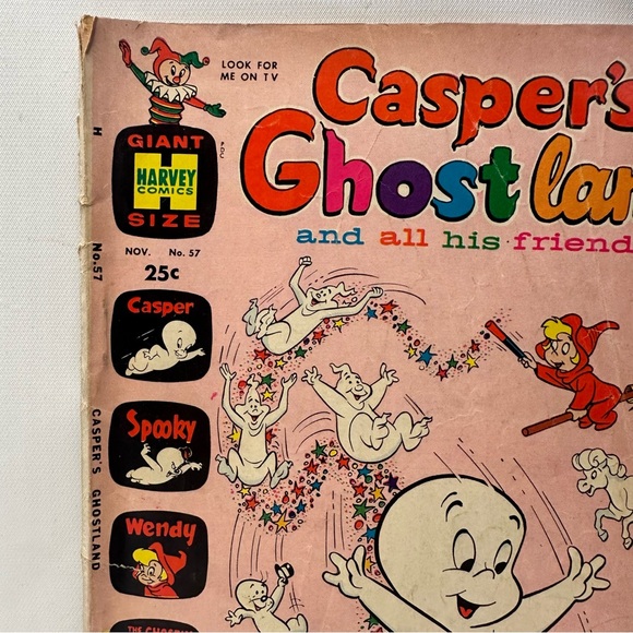 Casper’s Ghostland & All His Friends Giant Harvey Comics Nov. 70’ Vol. 1 No. 57 - Picture 3 of 6